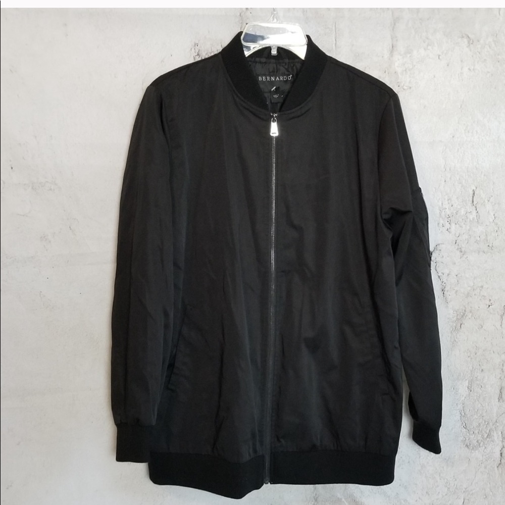 Bernardo Black Bomber Jacket
